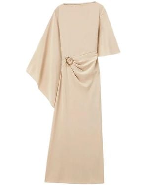 JOSEPH Asymmetric-Sleeve Midi Dress - White