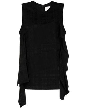 3.1 Phillip Lim Panelled-Design Sleeveless Top - Black