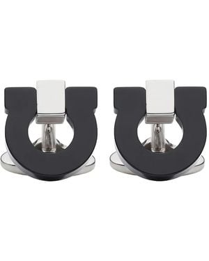 Ferragamo Gancini Cufflinks - Black