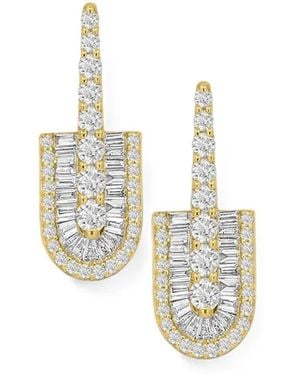 UNION LOS ANGELES Diamond U Drop Earrings - Metallic