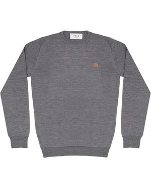 PELO FOUNDATION Dog-Appliqué Jumper - Grey