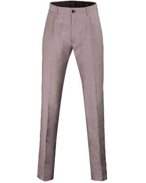 Moorer Pleated Tailored Trousers - Grey