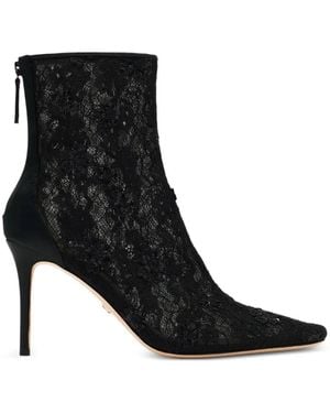 Badgley Mischka Botines Raya Con Detalles De Lentejuelas - Negro