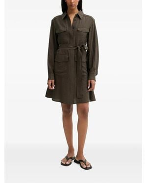Marc O' Polo Belted Cargo Mini Dress - Black