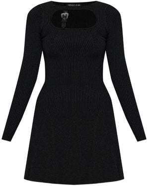 Versace Jeans Couture バックルディテール ミニドレス - ブラック