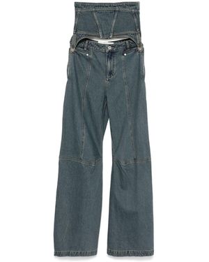 Feng Chen Wang Detachable-Panel Jeans - Blue