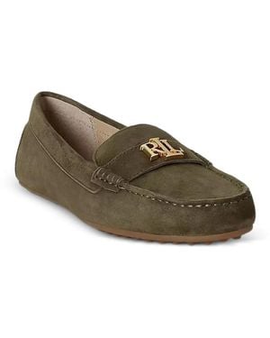 Ralph Lauren Mocasines Barnsbury Con Placa Del Logo - Marrón
