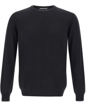 Kangra Ribbed Crew-Neck Jumper - Blue