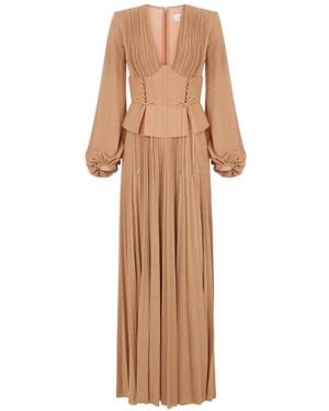 Elisabetta Franchi Carpet Dress - White