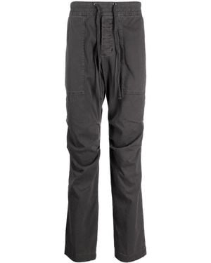James Perse Drawstring Straight-Leg Trousers - Grey