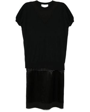 3.1 Phillip Lim Multi-Combo Embroidered Dress - Black