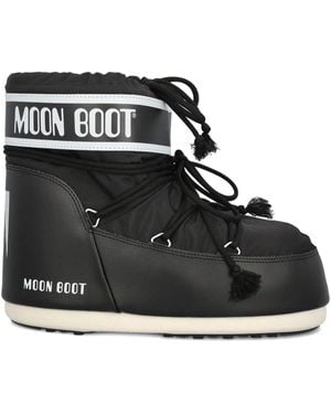 Moon Boot ロゴディテール スノーブーツ - ブラック