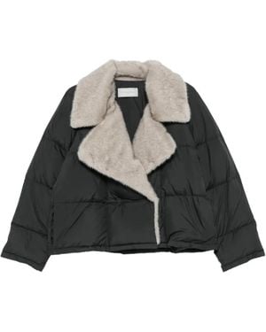 Antonelli Fur-Trim Quilted Jacket - Black