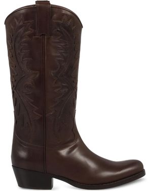 Sartore Botas Cowboy Bordadas - Marrón