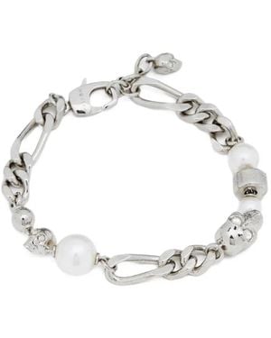 McQueen Bracelet En Chaîne À Motif Tête De Mort - Métallisé
