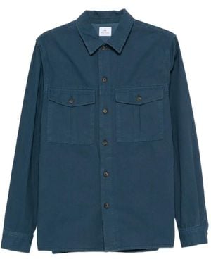 Paul Smith Organic-Cotton Shirt Jacket - Blue