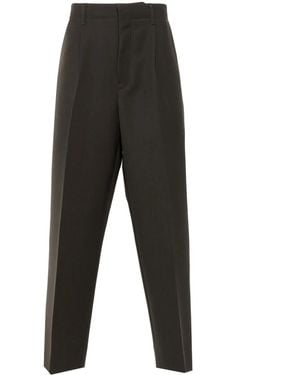 ZEGNA Wool Tapered Trousers - Black
