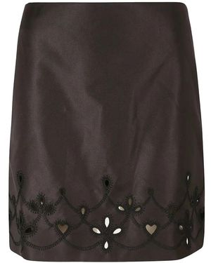 Chloé Cut-Out Skirt - Black