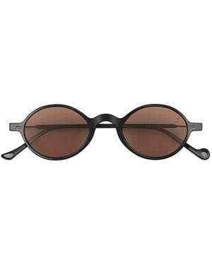 Eyepetizer Dosan Round-Frame Sunglasses - Brown