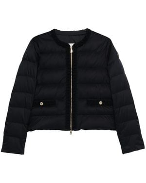 Moncler Plumífero con ribete - Negro