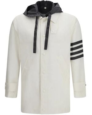 Thom Browne Jas Met Capuchon - Wit