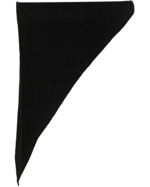 Baserange Gestrickter Schal - Schwarz