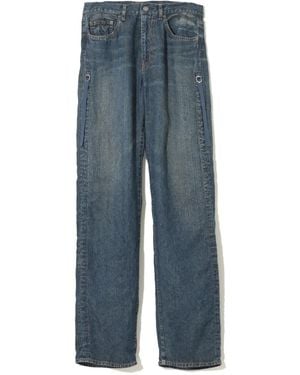 Undercover Linen Straight-Leg Jeans - Blue