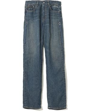 Undercover Linen Straight-Leg Jeans - Blue