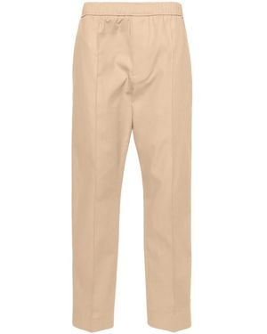 Lanvin Mid-Rise Straight-Leg Trousers - Natural