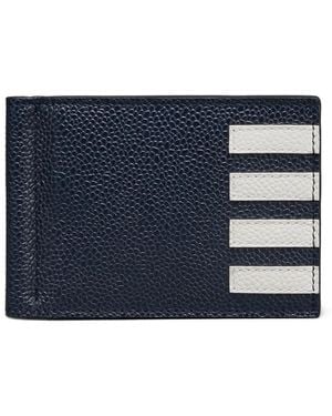 Thom Browne 4-Bar Portemonnee - Blauw