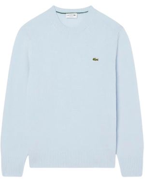 Lacoste Wollpullover Mit Rundem Ausschnitt - Blau