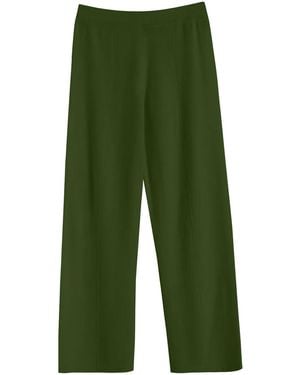 Chinti & Parker Wide-Leg Track Trousers - Green