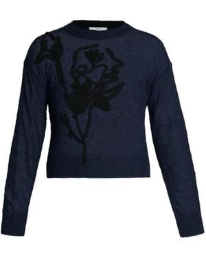 Erdem Crew-Neck Sweater - Blue