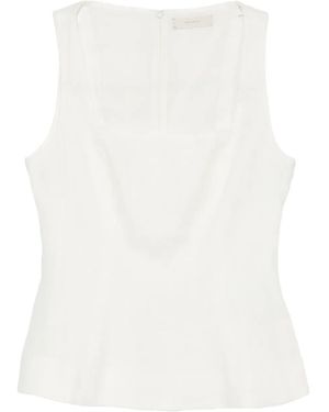 Faithfull the Brand Mina Oberteil mit eckigem Ausschnitt - Weiß