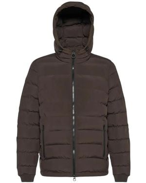 Geox Giacca Spherica Trapuntata Con Cappuccio - Marrone