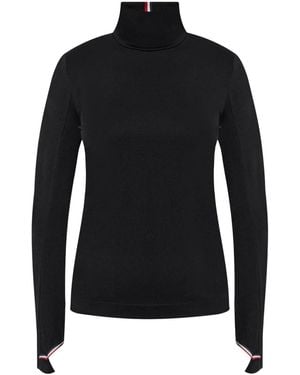 Moncler Polartec Logo-Appliqué Sweatshirt - Black