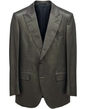 Tom Ford Dyllan Peak-Lapel Blazer - Black