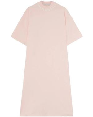 Palm Angels Classic Logo Cotton Dress - Pink