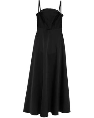 Roland Mouret Crystal-Embellishment Maxi Dress - Black