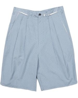 Camiel Fortgens Bermudas De Vestir A Cuadros - Azul
