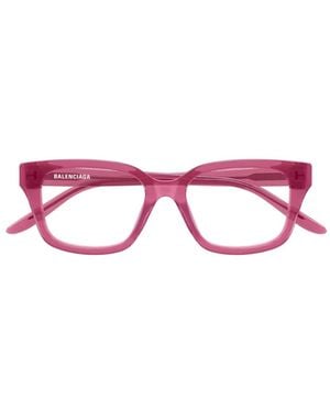 Balenciaga Lunettes De Vue À Monture Carrée - Pink