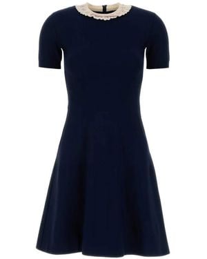 Valentino Garavani Knit Mini Dress - Blue