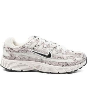 Nike P-6000 Se Snakeskin-effect Sneakers - White