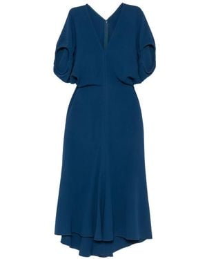 Victoria Beckham Edith Midi Dress - Blue