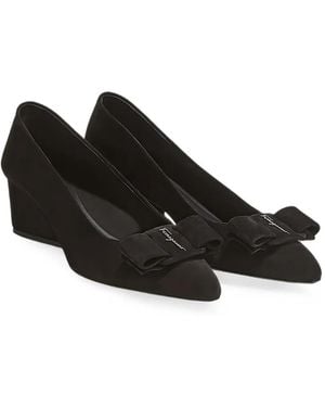 Ferragamo Vara Bow Pumps - Black