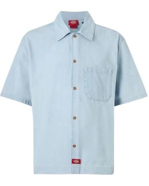 Dickies Short-Sleeve Buttoned Shirt - Blue
