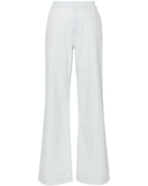 Vince Light-Wash Wide Jeans - White