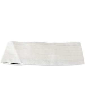 Dolce & Gabbana Textured Silk Cummerbund - White