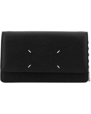 Maison Margiela Four-Stitches Leather Wallet - Black