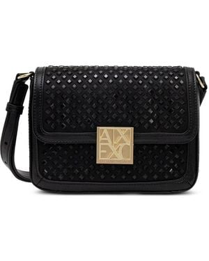 ARMANI EXCHANGE Mini Sac Clouté À Plaque Logo - Black
